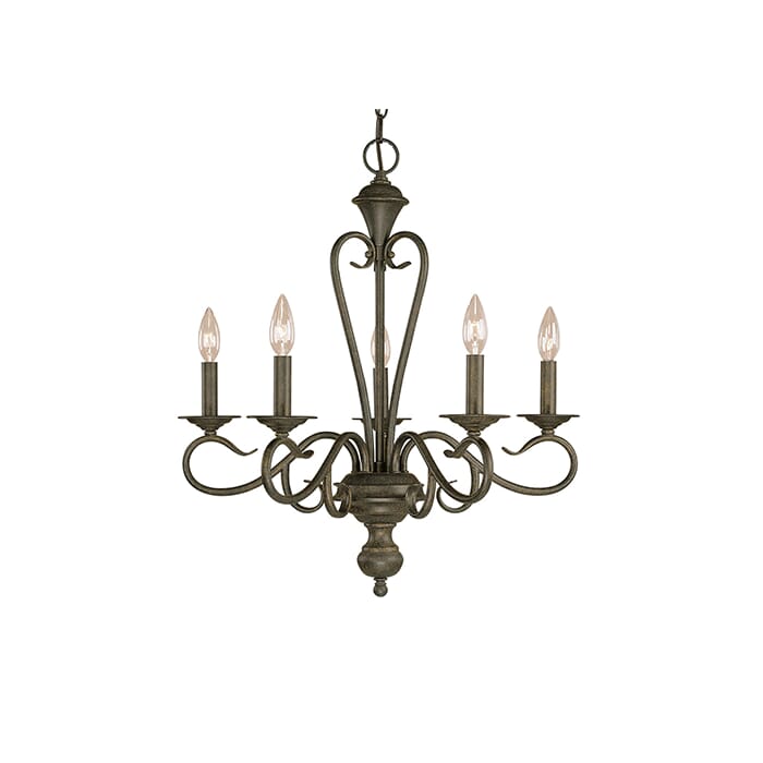 Millennium Lighting Devonshire 5-Light Chandelier in Chrome Millennium Lighting Devonshire 5-Light Chandelier in Chrome