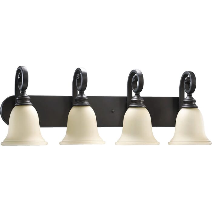 Quorum Bryant 4-Light 11" Bathroom Vanity Light in Oiled Bronze Quorum Bryant 4-Light 11" Bathroom Vanity Light in Oiled Bronze