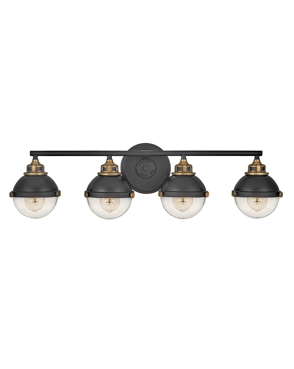 Hinkley Fletcher 4 Light 7 Bathroom Vanity Light In Black