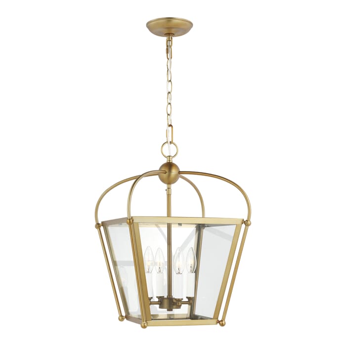Sea Gull Charleston 4-Light Foyer Light in Satin Brass Sea Gull Charleston 4-Light Foyer Light in Satin Brass