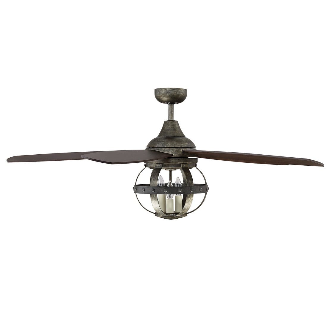 Savoy House Alsace 52" 3Light Ceiling Fan in Reclaimed Wood