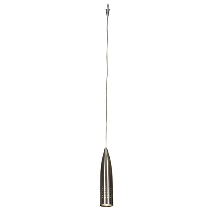 Access Lighting Odyssey Steel Bullet Pendant in Brushed Steel Access Lighting Odyssey Steel Bullet Pendant in Brushed Steel