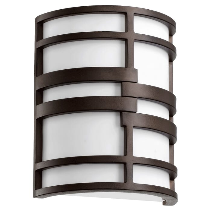 Quorum Contemporary 2-Light 10" Wall Sconce in Oiled Bronze Quorum Contemporary 2-Light 10" Wall Sconce in Oiled Bronze