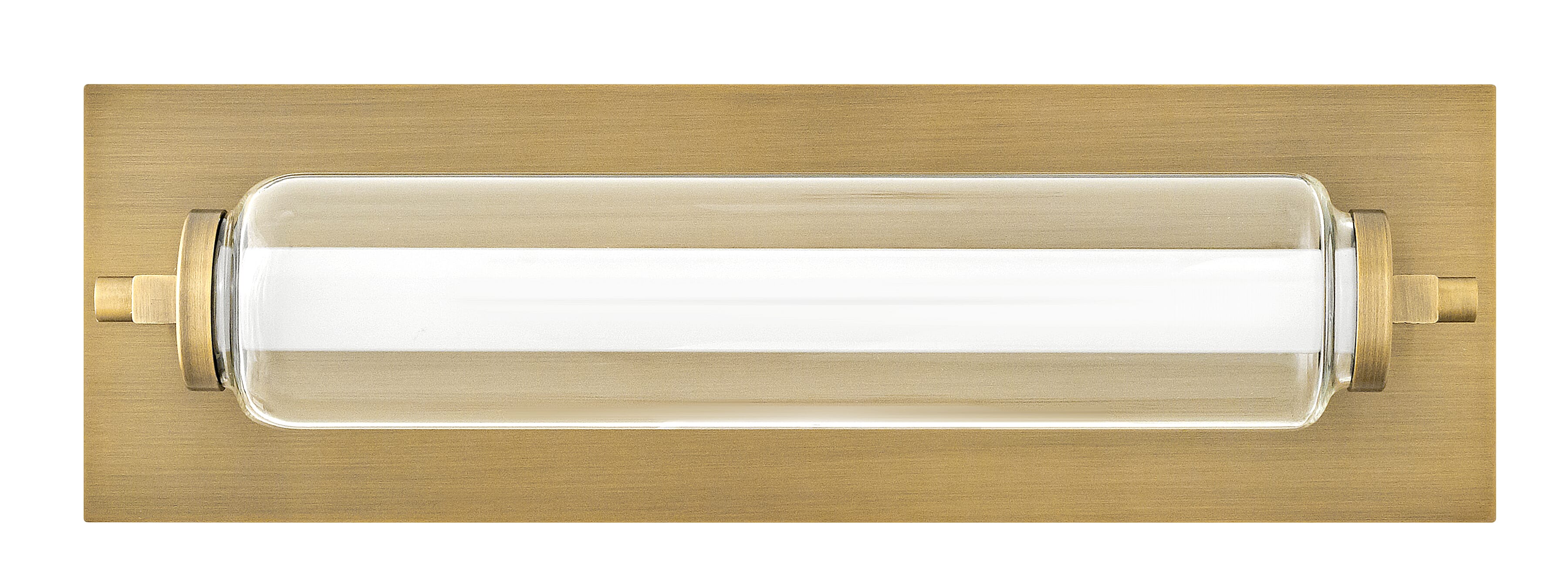 Lacquered Brass LED Vanity from the Lucien Collection