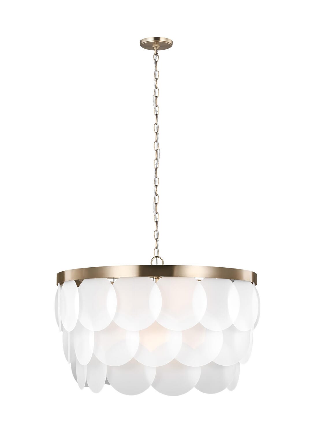 Mellita 8-Light Pendant in Satin Brass