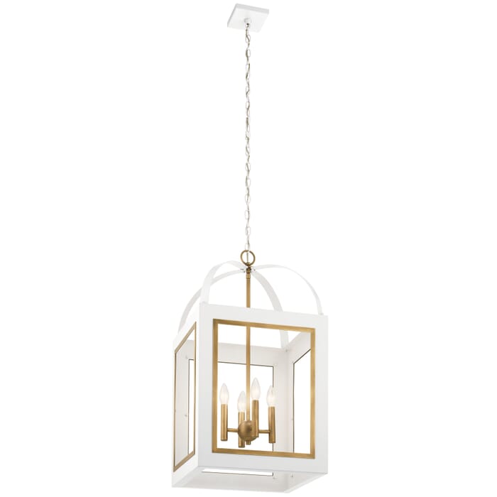 Kichler Lighting Vath 4-Light 16" Pendant Light in White Kichler Lighting Vath 4-Light 16" Pendant Light in White