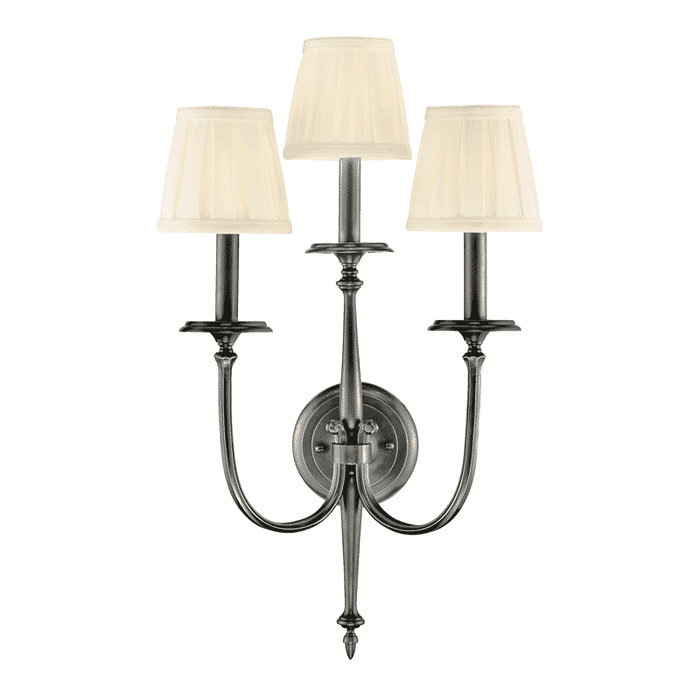 Hudson Valley Jefferson 3-Light 24" Wall Sconce in Antique Nickel Hudson Valley Jefferson 3-Light 24" Wall Sconce in Antique Nickel