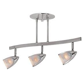 Access Comet 3-Light Ceiling Light in Brushed Steel