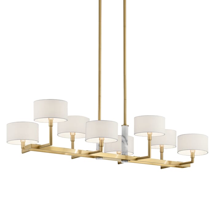 Kichler Lighting Laurent 8-Light Transitional Chandelier in Champagne Gold Kichler Lighting Laurent 8-Light Transitional Chandelier in Champagne Gold