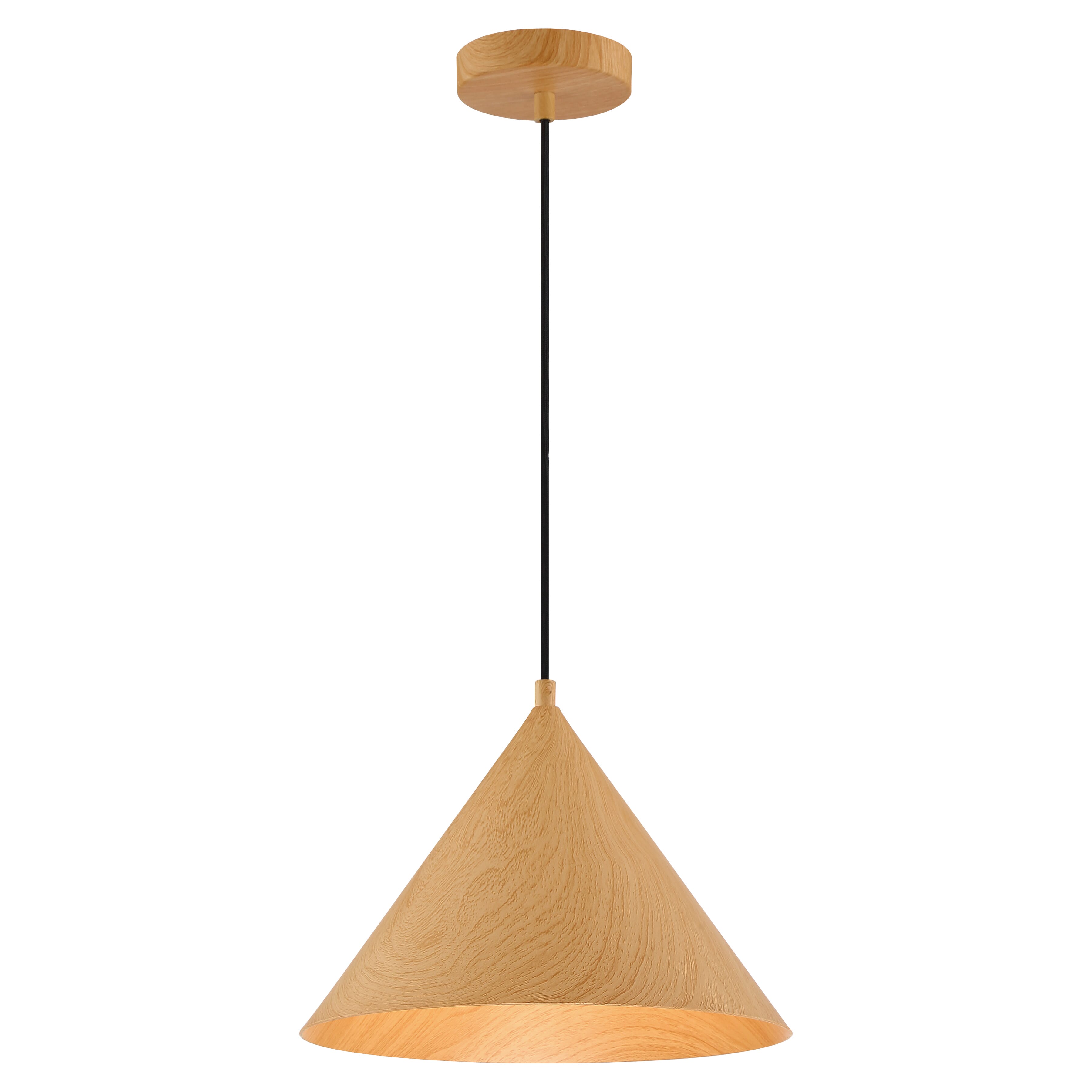 Access Timber Pendant Light in Wood Grain - 52056LEDDLP-WGN