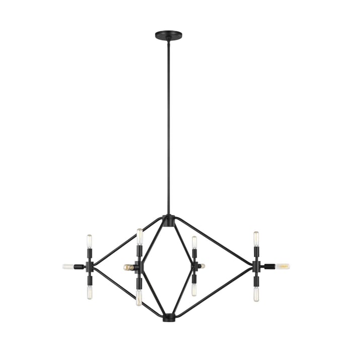 Wyn 12-Light Chandelier in Midnight Black Wyn 12-Light Chandelier in Midnight Black