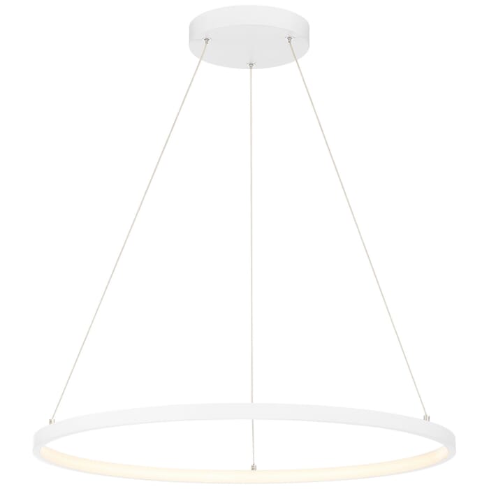 Anello 1-Light LED Pendant in Matte White Anello 1-Light LED Pendant in Matte White
