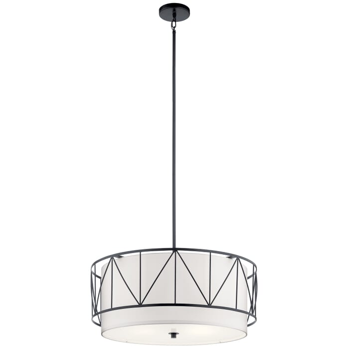 Kichler Lighting Birkleigh 4-Light 24" Pendant Light in Black Kichler Lighting Birkleigh 4-Light 24" Pendant Light in Black