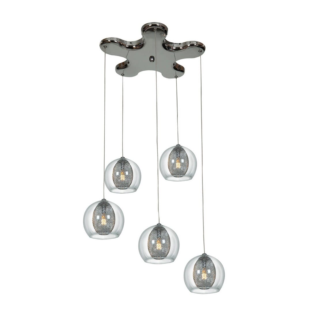 Access Aeria 5-Light Pendant Light in Chrome