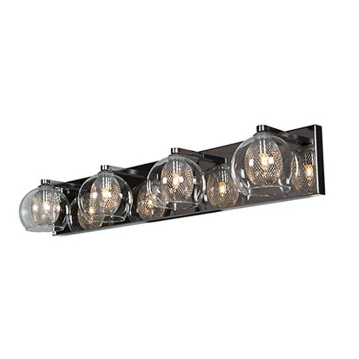 Access Aeria 4-Light 5" Bathroom Vanity Light in Chrome Access Aeria 4-Light 5" Bathroom Vanity Light in Chrome