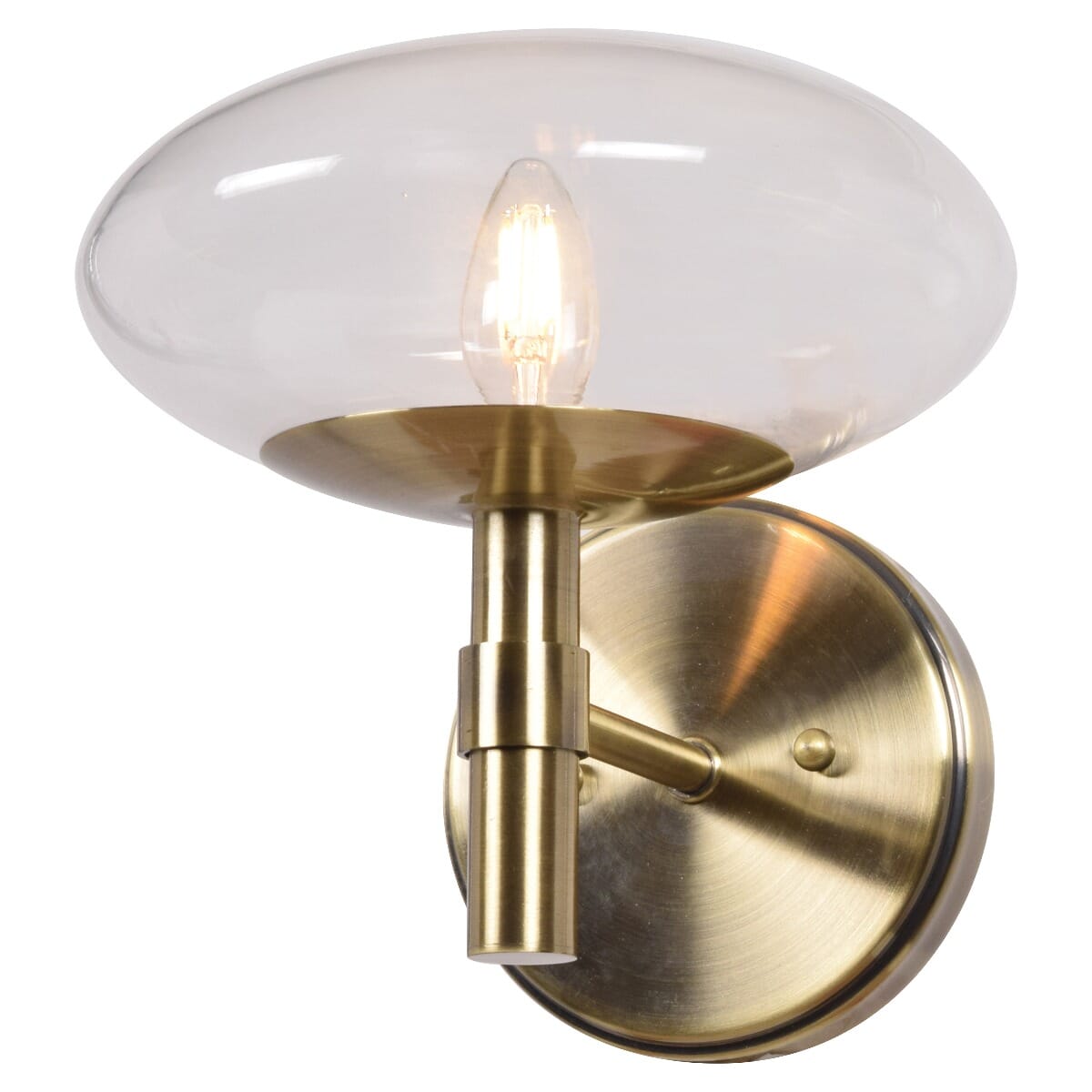 Access Grand 9" Wall Sconce in Brushed Brass