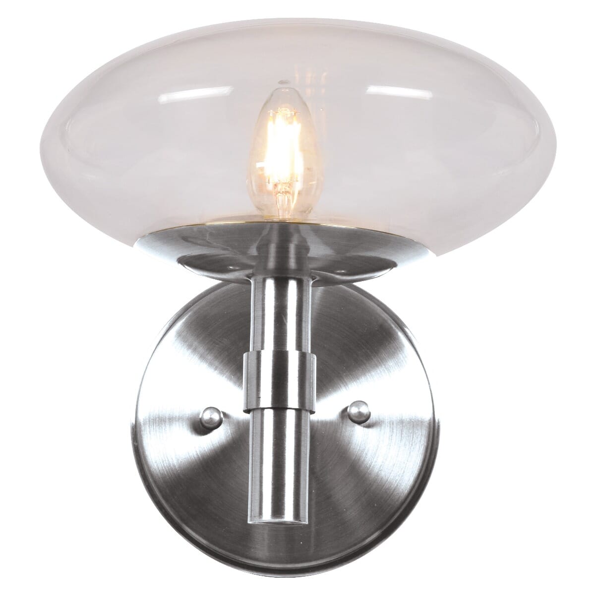 Access Grand 9" Wall Sconce in Brushed Steel