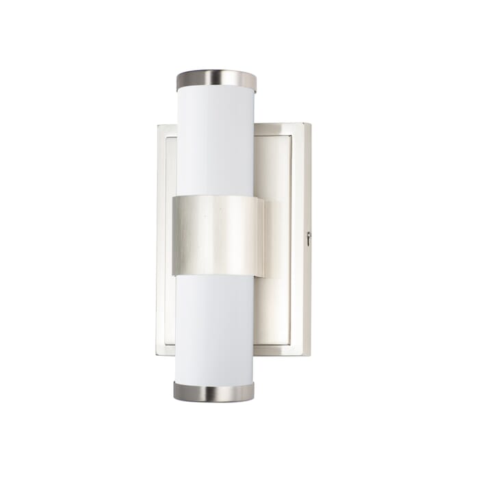 Maxim Lighting Optic LED 14" 2-Light Bathroom Vanity Light in Satin Nickel Maxim Lighting Optic LED 14" 2-Light Bathroom Vanity Light in Satin Nickel