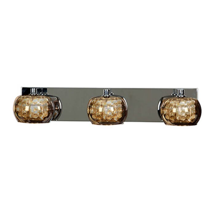 Access Glam 3-Light 5" Bathroom Vanity Light in Chrome Access Glam 3-Light 5" Bathroom Vanity Light in Chrome