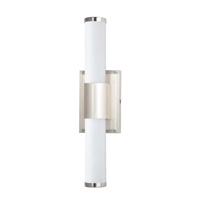 Maxim Lighting Optic LED 18" 2-Light Bathroom Vanity Light in Satin Nickel Maxim Lighting Optic LED 18" 2-Light Bathroom Vanity Light in Satin Nickel