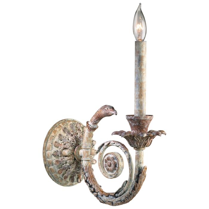 Cyan Design Abelle 1-Light One Lamp Wall Sconce in Parisian White Cyan Design Abelle 1-Light One Lamp Wall Sconce in Parisian White