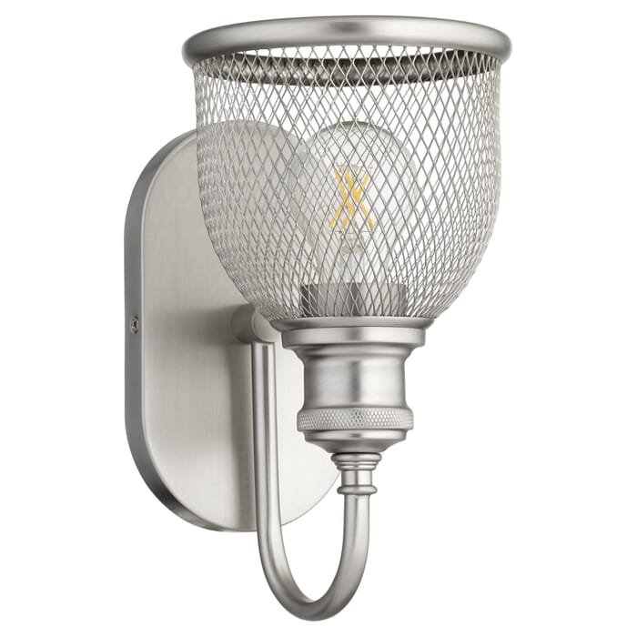 Quorum Omni 11" Wall Sconce in Satin Nickel Quorum Omni 11" Wall Sconce in Satin Nickel