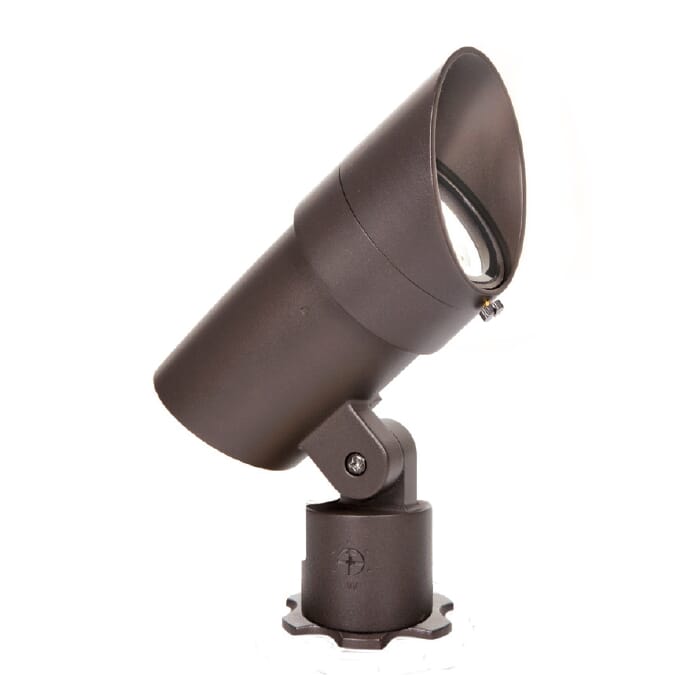 WAC LED 120V Large Accent Light Adjustable Beam and Output 3000K Bronze on Brass WAC LED 120V Large Accent Light Adjustable Beam and Output 3000K Bronze on Brass