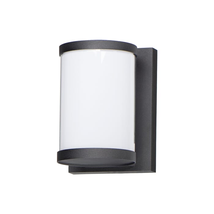 Barrel 1-Light LED Outdoor Wall Sconce in Black Barrel 1-Light LED Outdoor Wall Sconce in Black