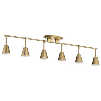 Kichler Lighting Sylvia 6-Light Rail Light in Brushed Natural Brass