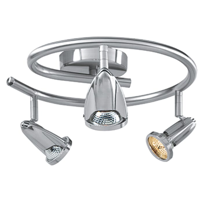 Access Cobra 3-Light Semi-Flush in Brushed Steel Access Cobra 3-Light Semi-Flush in Brushed Steel