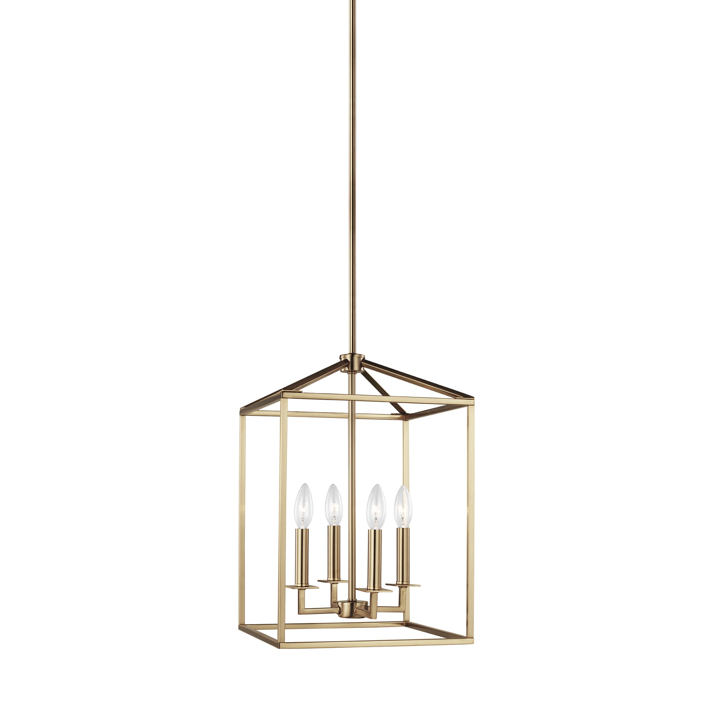 Perryton 4-Light Foyer Light in Satin Brass