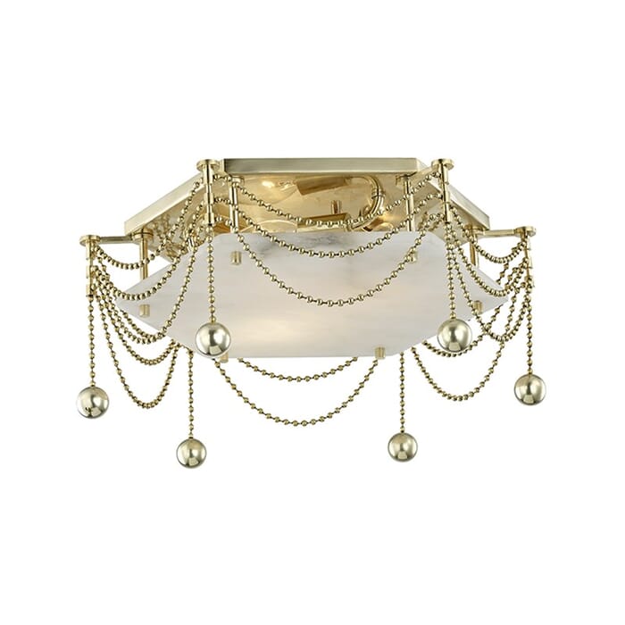Hudson Valley Zariah by Corey Damen Jenkins 3-Light Ceiling Light in Aged Brass Hudson Valley Zariah by Corey Damen Jenkins 3-Light Ceiling Light in Aged Brass