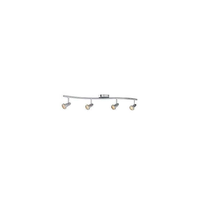 Access Cobra 4-Light Track Lighting in Brushed Steel Access Cobra 4-Light Track Lighting in Brushed Steel