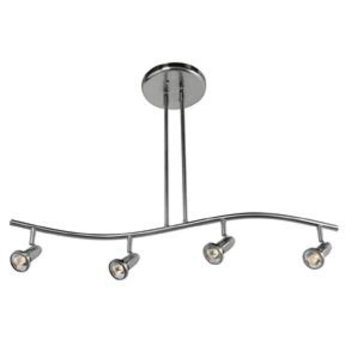 Access Cobra 4-Light Track Lighting in Brushed Steel Access Cobra 4-Light Track Lighting in Brushed Steel