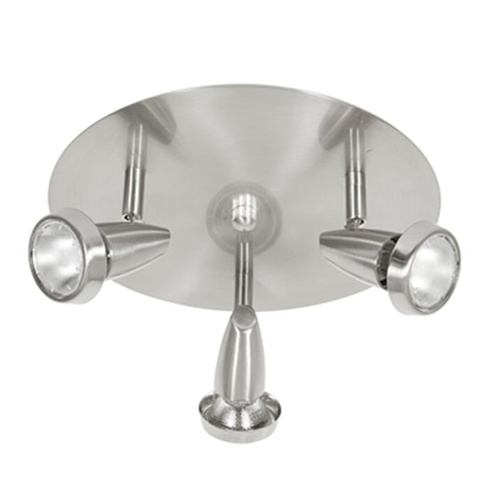 Access Lighting Mirage 3-Light Cluster Spot in Brushed Steel Access Lighting Mirage 3-Light Cluster Spot in Brushed Steel