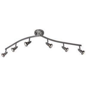 Access Mirage 6-Light 3" Ceiling Light in Brushed Steel