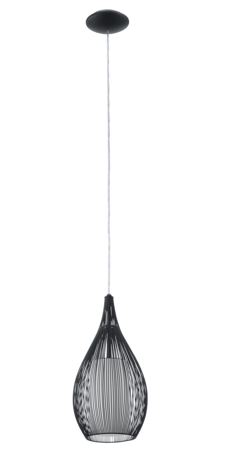 Razoni 1-Light Pendant in Black