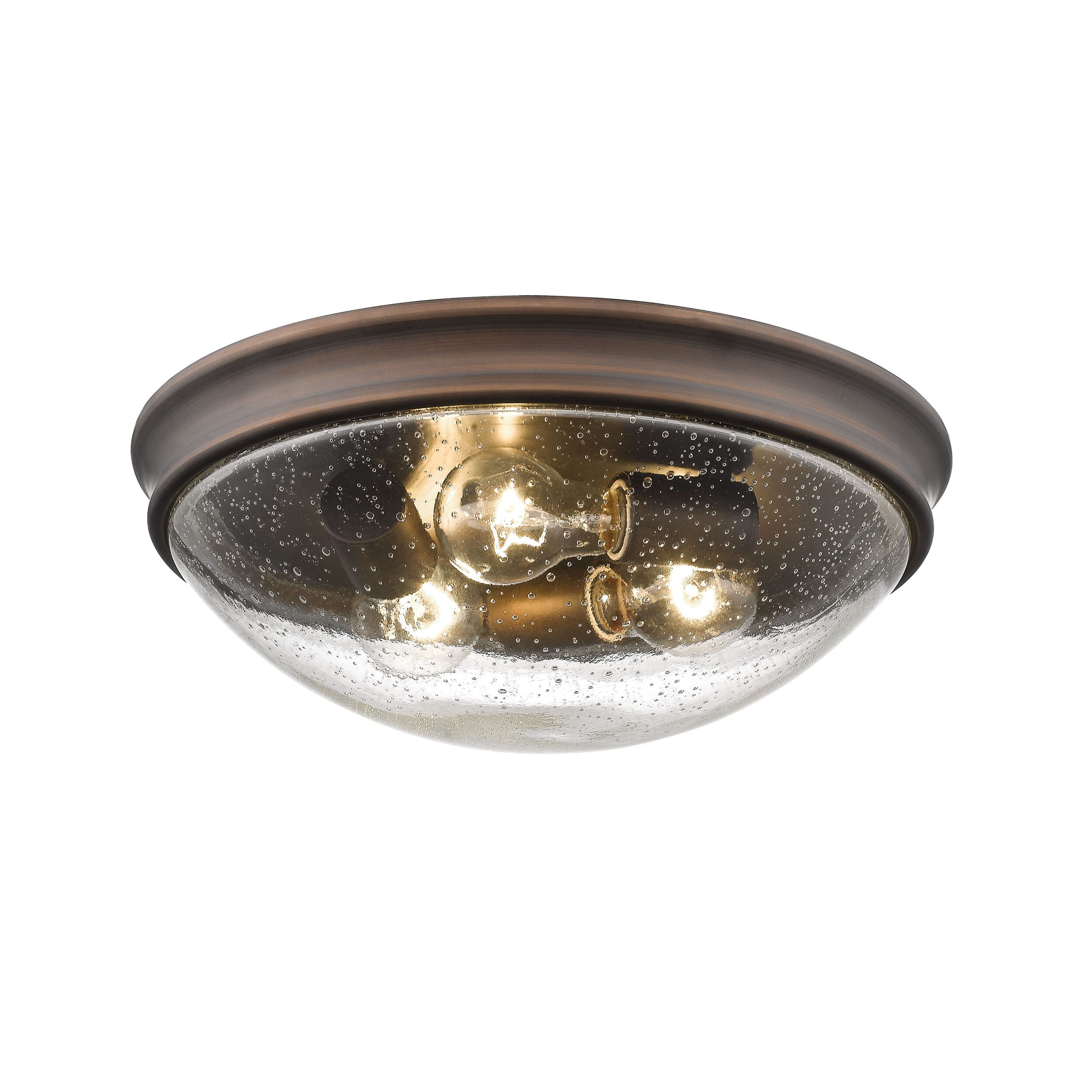 3-Light Ceiling Light in Rubbed Bronze