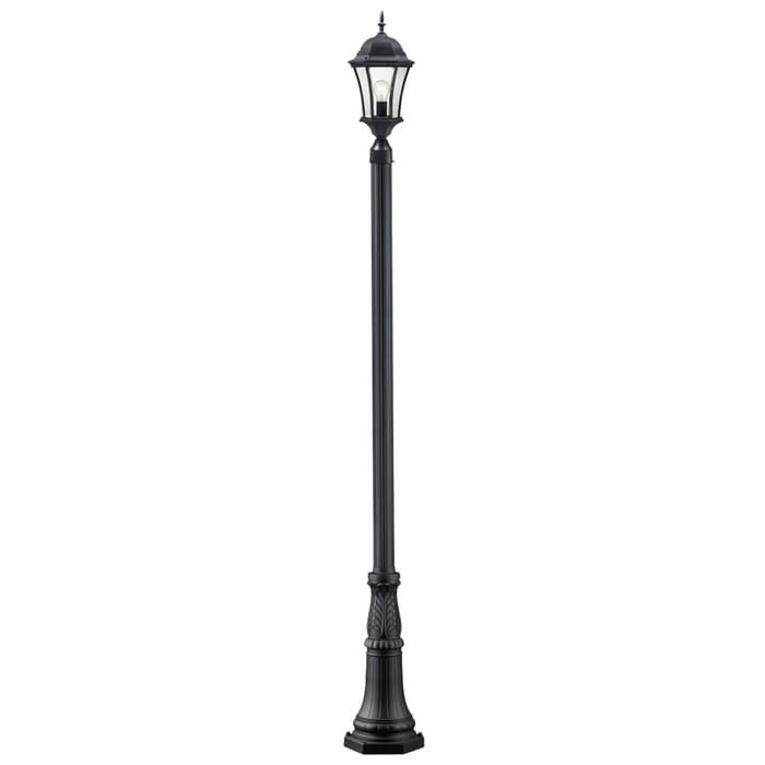 Z-Lite Wakefield 1-Light Outdoor Post Mounted Fixture Light In Black Z-Lite Wakefield 1-Light Outdoor Post Mounted Fixture Light In Black