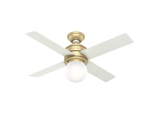 Hunter Hepburn 44" Indoor Ceiling Fan in Modern Brass