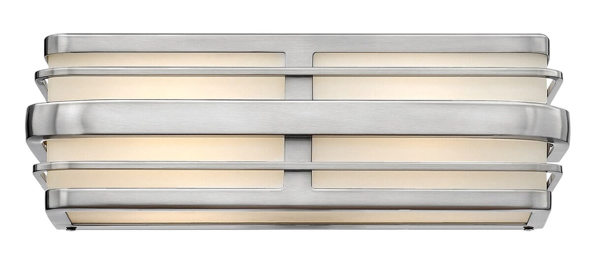 Winton 2-Light Bathroom Vanity Light In Brushed Nickel