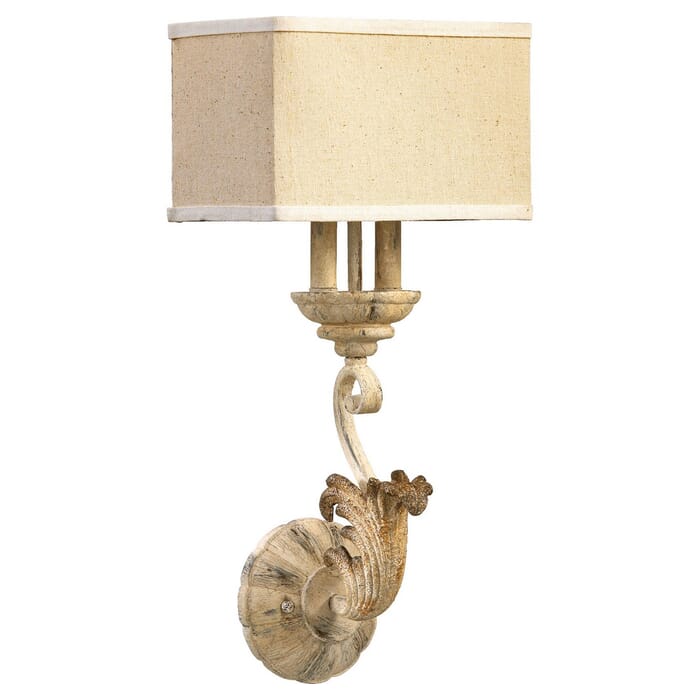 Quorum Florence 2-Light 23" Wall Sconce in Persian White Quorum Florence 2-Light 23" Wall Sconce in Persian White