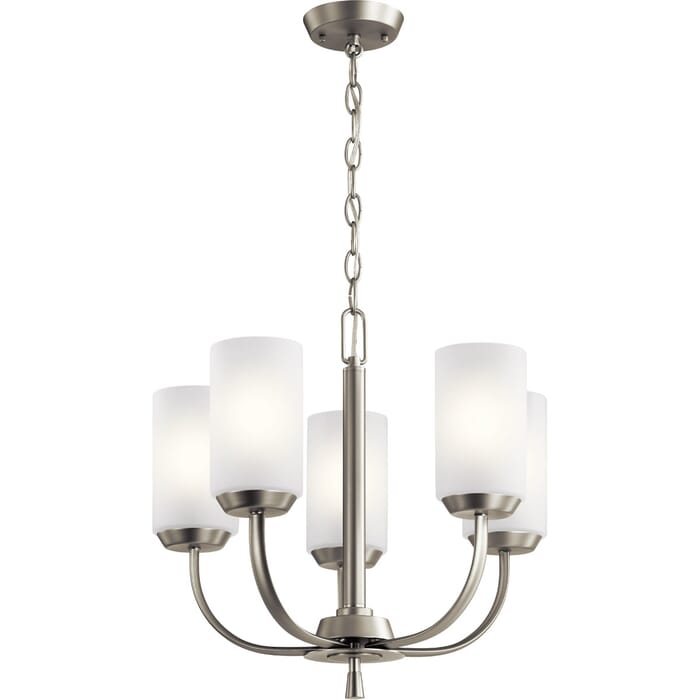 Kichler Lighting Kennewick 5-Light Traditional Chandelier in Brushed Nickel Kichler Lighting Kennewick 5-Light Traditional Chandelier in Brushed Nickel