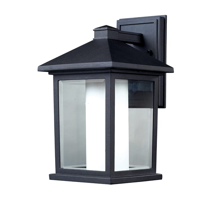 Z-Lite Mesa 1-Light Outdoor Wall Sconce In Black Z-Lite Mesa 1-Light Outdoor Wall Sconce In Black