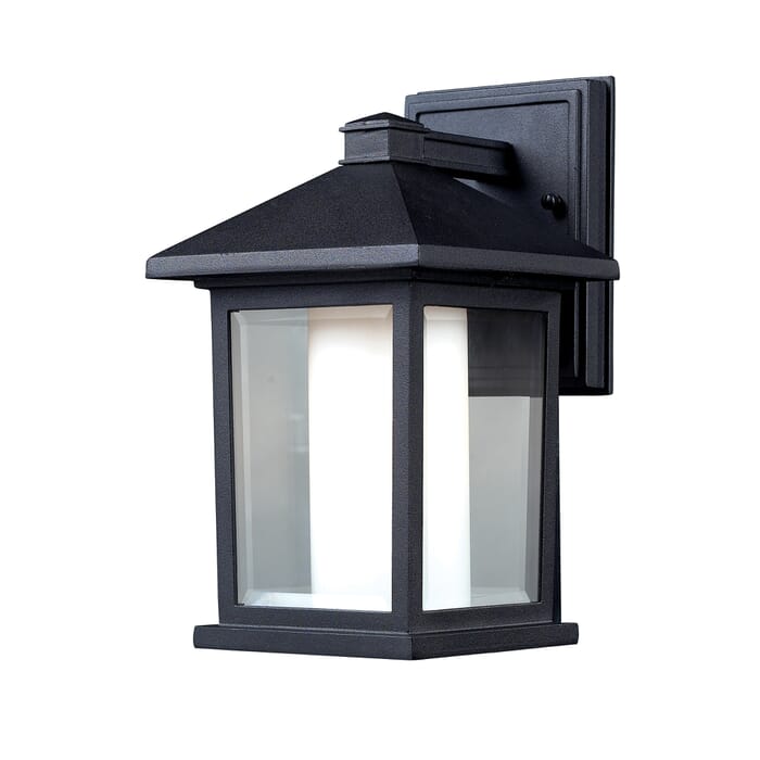 Z-Lite Mesa 1-Light Outdoor Wall Sconce In Black Z-Lite Mesa 1-Light Outdoor Wall Sconce In Black