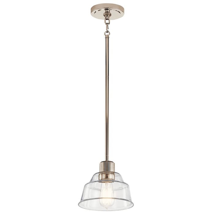 Eastmont 1-Light Mini Pendant in Polished Nickel Eastmont 1-Light Mini Pendant in Polished Nickel