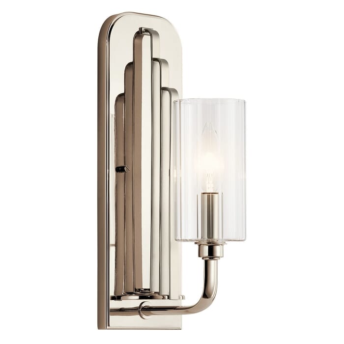 Kichler Lighting Kimrose 14" Wall Sconce in Polished Nickel Kichler Lighting Kimrose 14" Wall Sconce in Polished Nickel