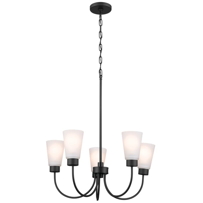 Kichler Lighting Erma 5-Light Traditional Chandelier in Black Kichler Lighting Erma 5-Light Traditional Chandelier in Black