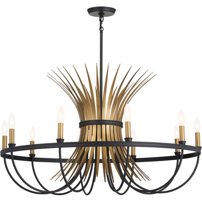 Kichler Lighting Baile 10-Light Transitional Chandelier in Black Kichler Lighting Baile 10-Light Transitional Chandelier in Black