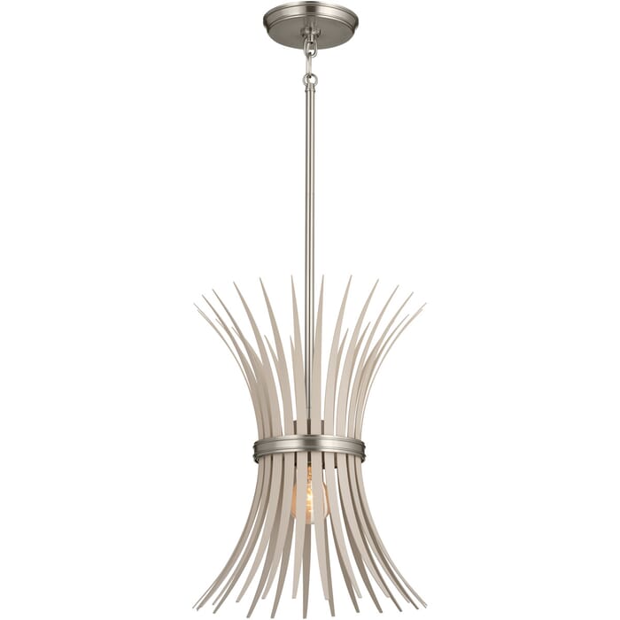 Kichler Lighting Baile Transitional Pendant in Brushed Nickel Kichler Lighting Baile Transitional Pendant in Brushed Nickel